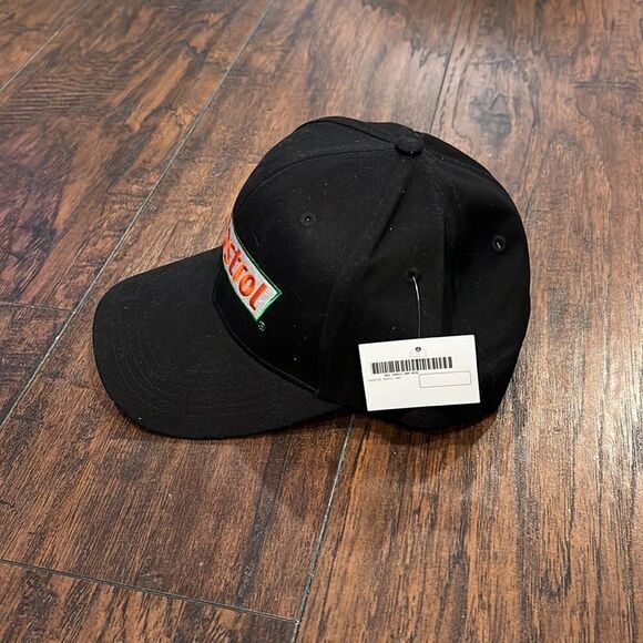 CASTROL Motor Oil Embroidered Baseball Trucker  Hat Cap  Black Strapback - Picture 2 of 7